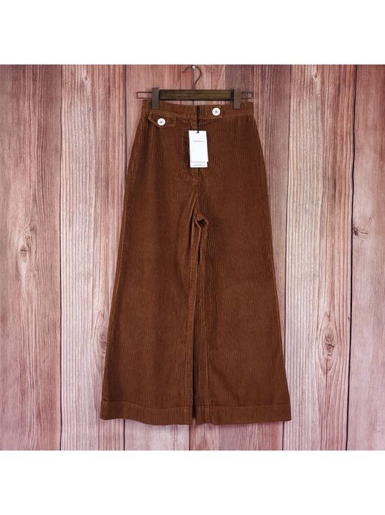 Zara Pants - NWT Zara Womens Size 2 The Marine Culotte in Sweet Corduoiry Wide Leg Pants